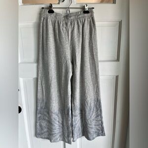 NWT Johnny Was Calme Gray Women's Wide Leg Pants Tie Dye Swirl